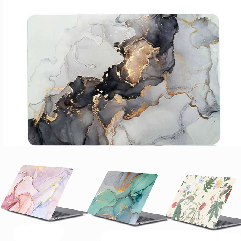 Laptop Accessories Sleeve - Marble Flowers Laptop Case for Macbook