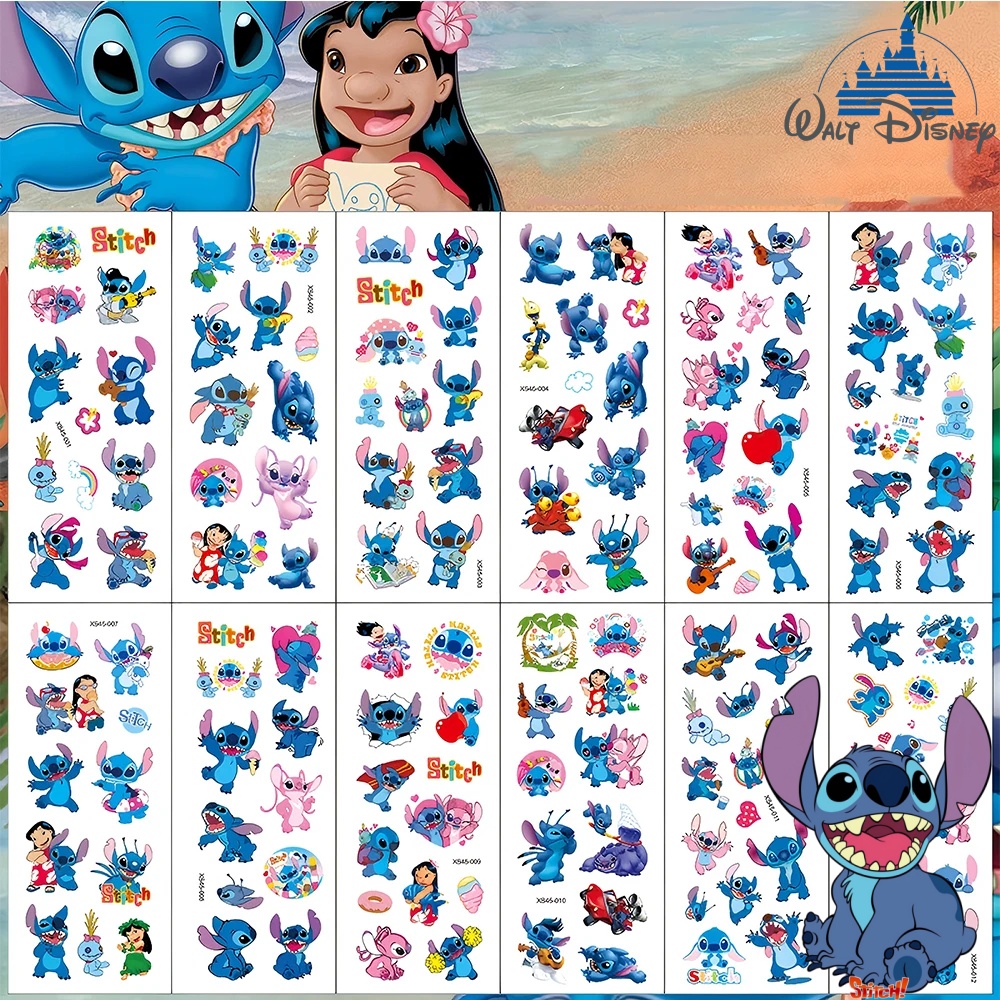Laptop Accessories All - 48Sheets Cute Disney Lilo Stitch Stickers