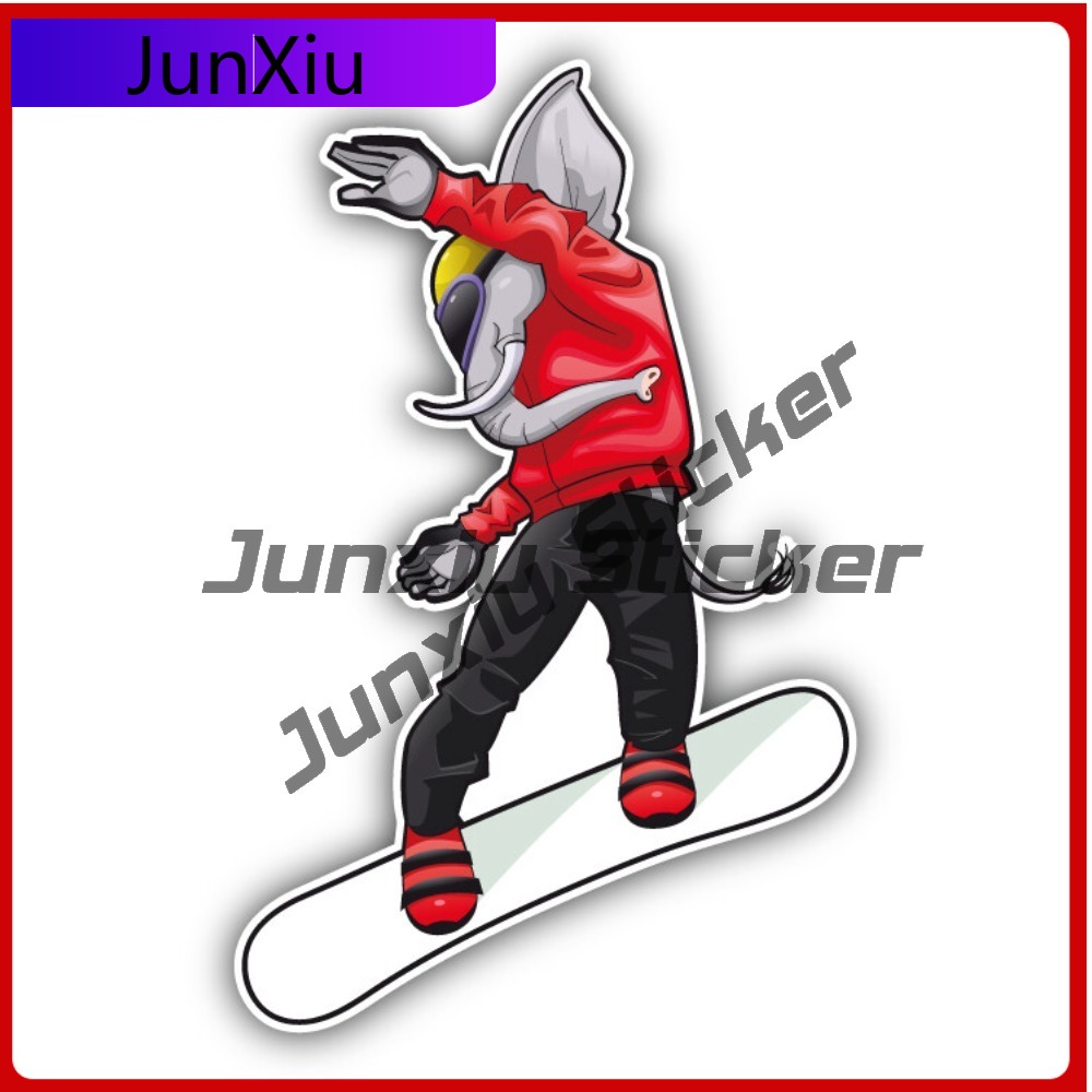 Laptop Accessories You Must Have - Elephant Snowboarder Car Eye Catching Must