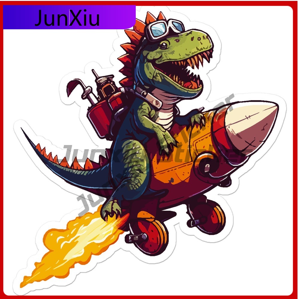 Laptop Accessories To Have - Dinosaur On Rocket Unique Must Have