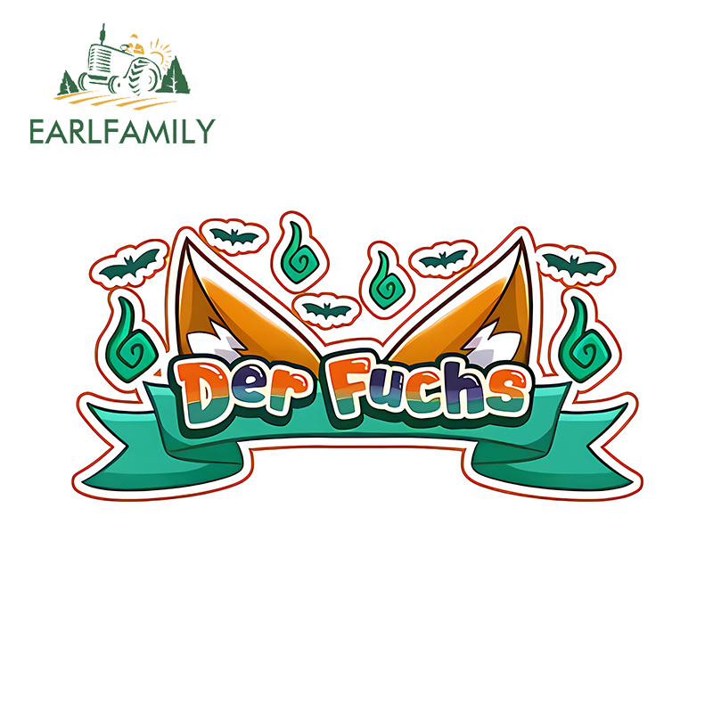 Laptop Accessories Logo - EARLFAMILY 13cm x 6.6cm Fanart Fox
