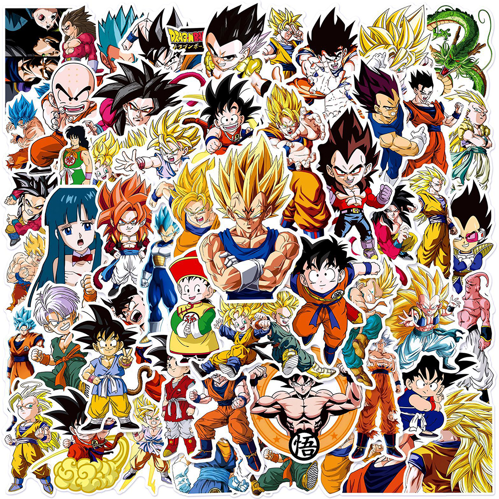 Laptop Accessories All - 50pcs Anime Dragon Ball Sticker Cartoon