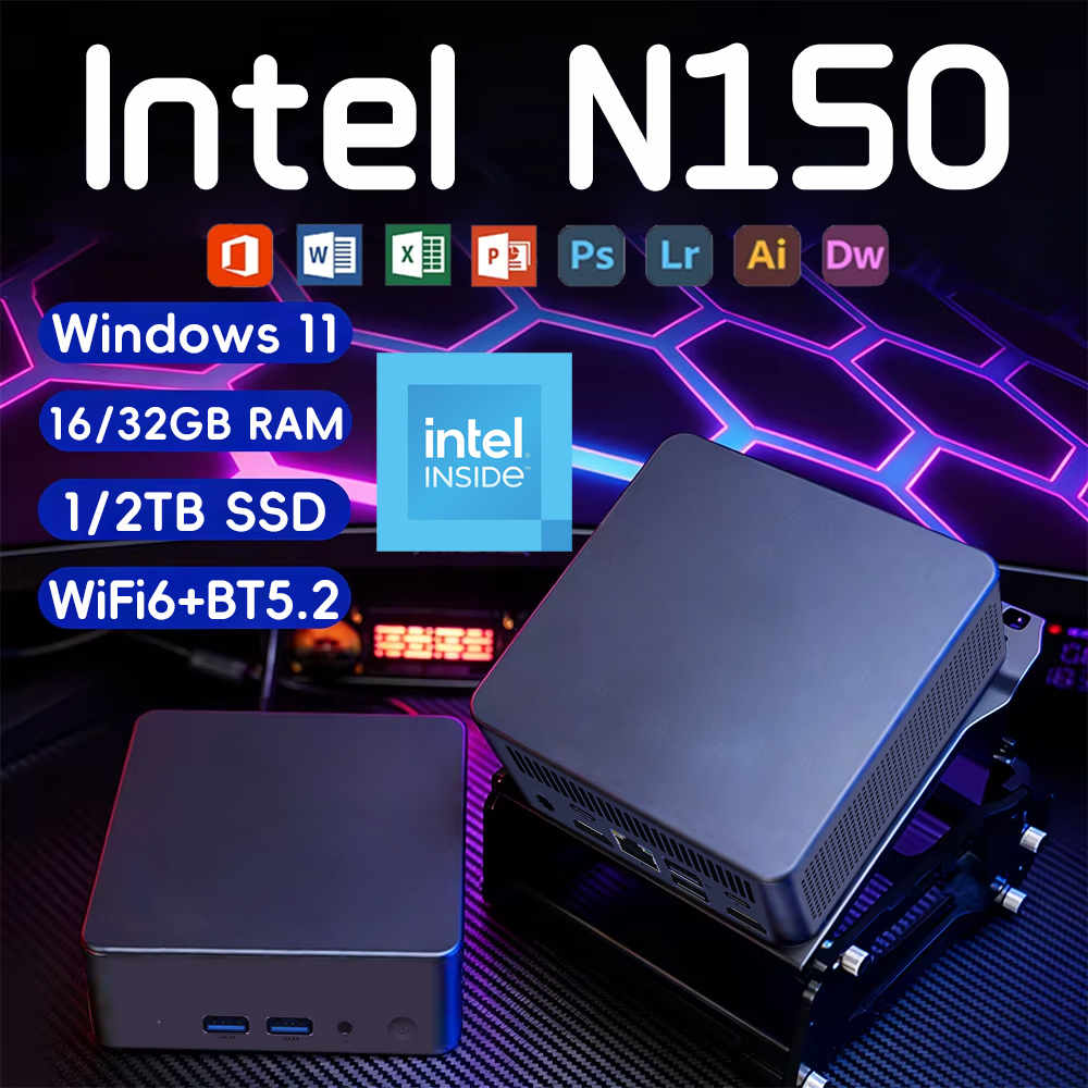 Laptop Accessories Sleeve - Portable Mini PC Windows 11 Intel