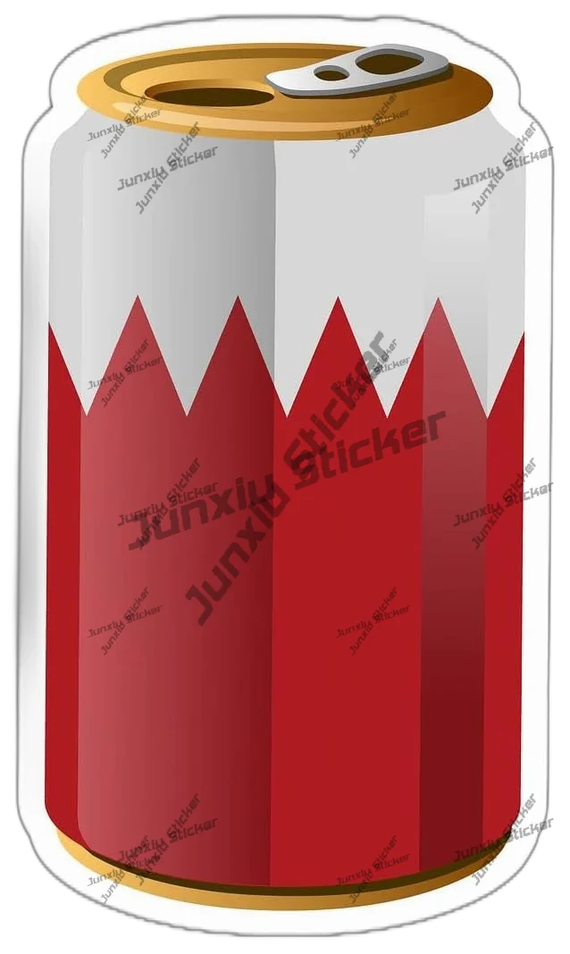 Laptop Accessories Logo - Bahrain Flag Soda Can Sticker Beer