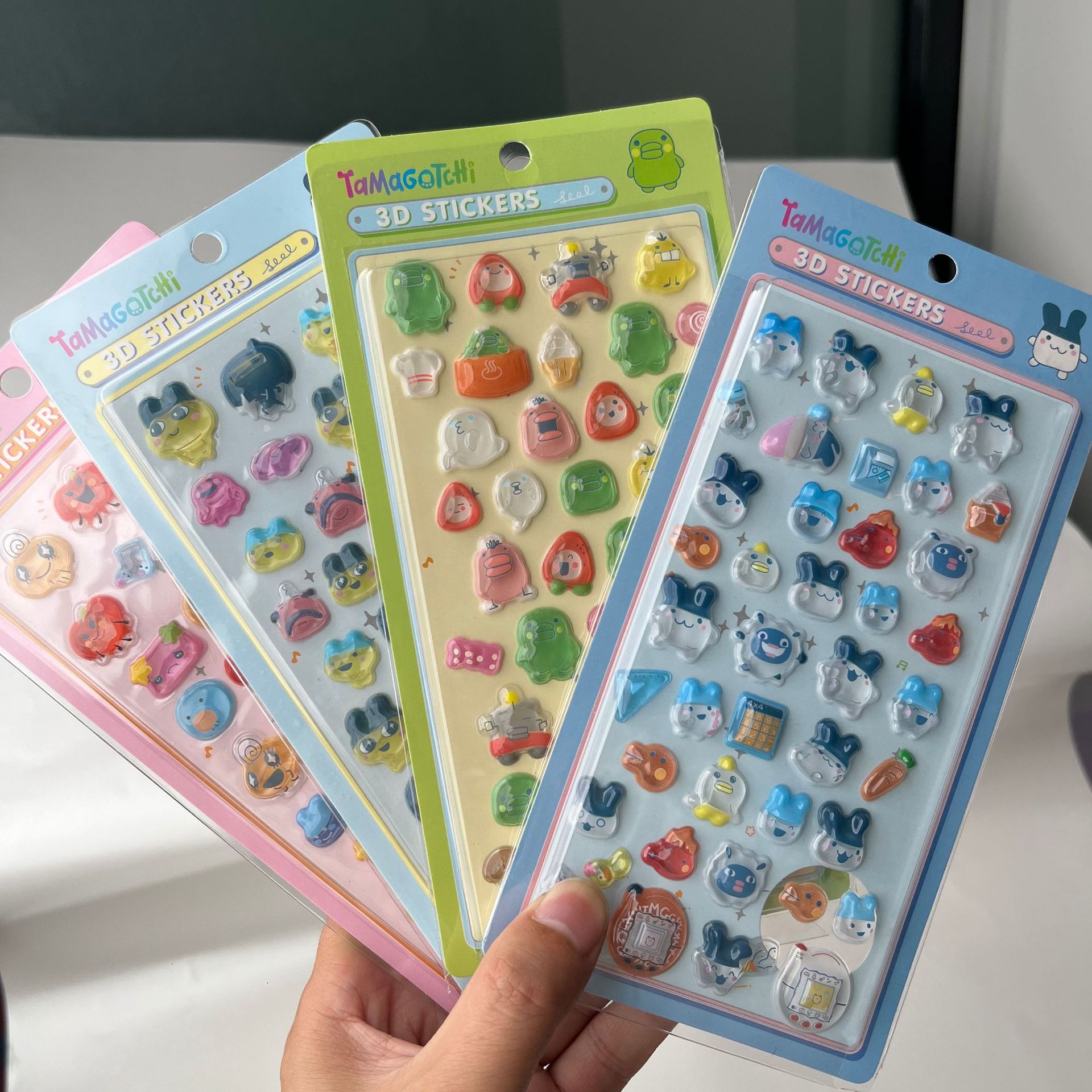 Laptop Accessories Gifts - Cute Tamagotchi 3D Puffy Stickers Retro