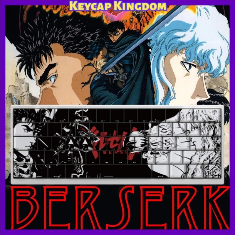 Laptop Accessories Gifts - BERSERK Theme Anime Keycap 98 Key