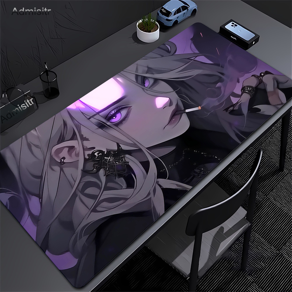 Laptop Accessories For Protection - XXL Mouse Pad PC Purple Anime