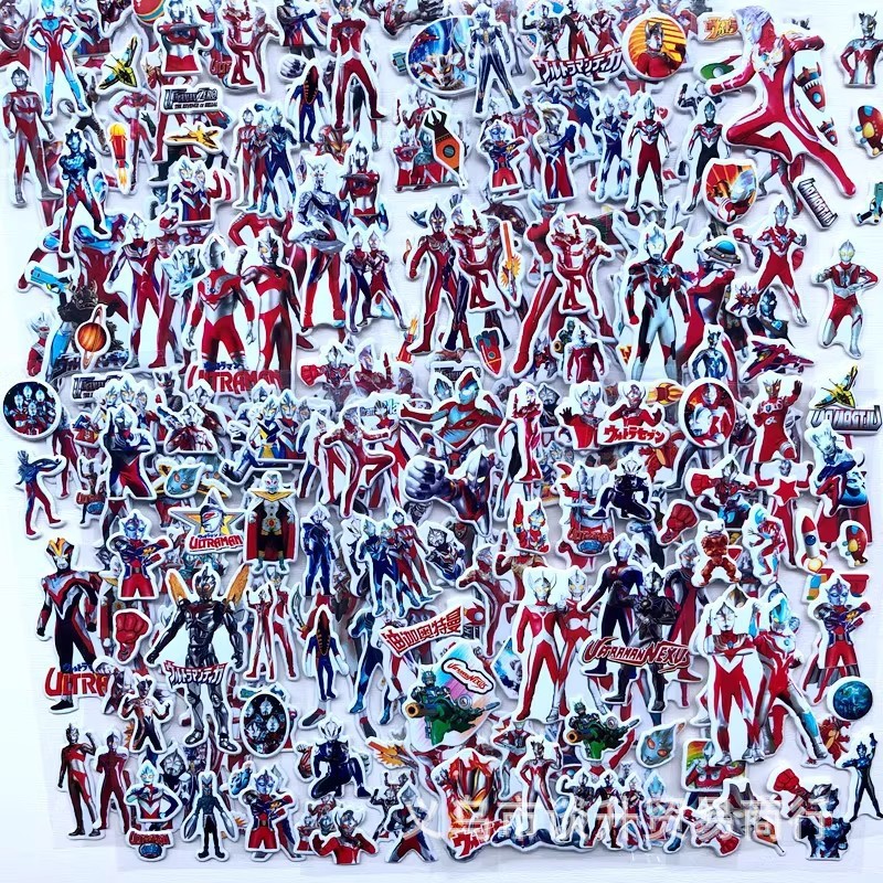 Laptop Accessories For Protection - 10pcs Cartoon Ultraman 3D Bubble Stickers