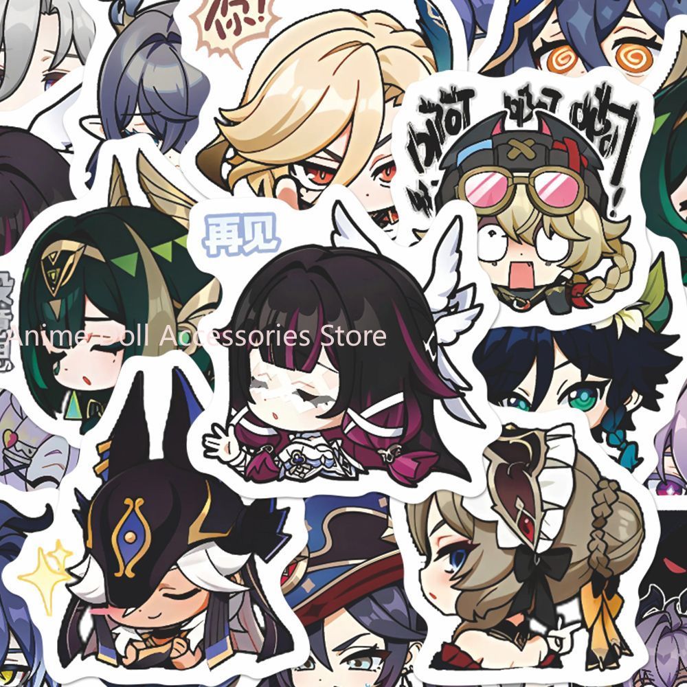 Laptop Accessories All - 64PCS Genshin Impact Moon Maiden Anime