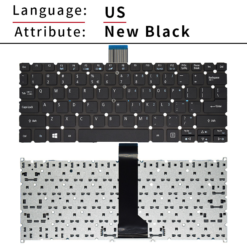 New US/English Laptop Keyboard - Laptop Accessories Acer ulasan dan harga