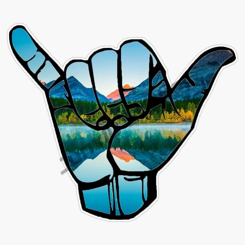 Hang Loose Mountains Beach Sur - Laptop Accessories Logo ulasan dan harga