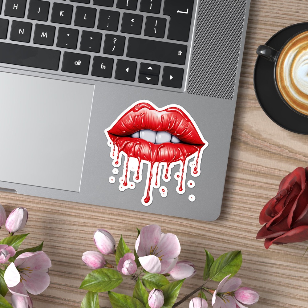 Dripping Red Lips New Must Hav - Laptop Accessories You Must Have ulasan dan harga