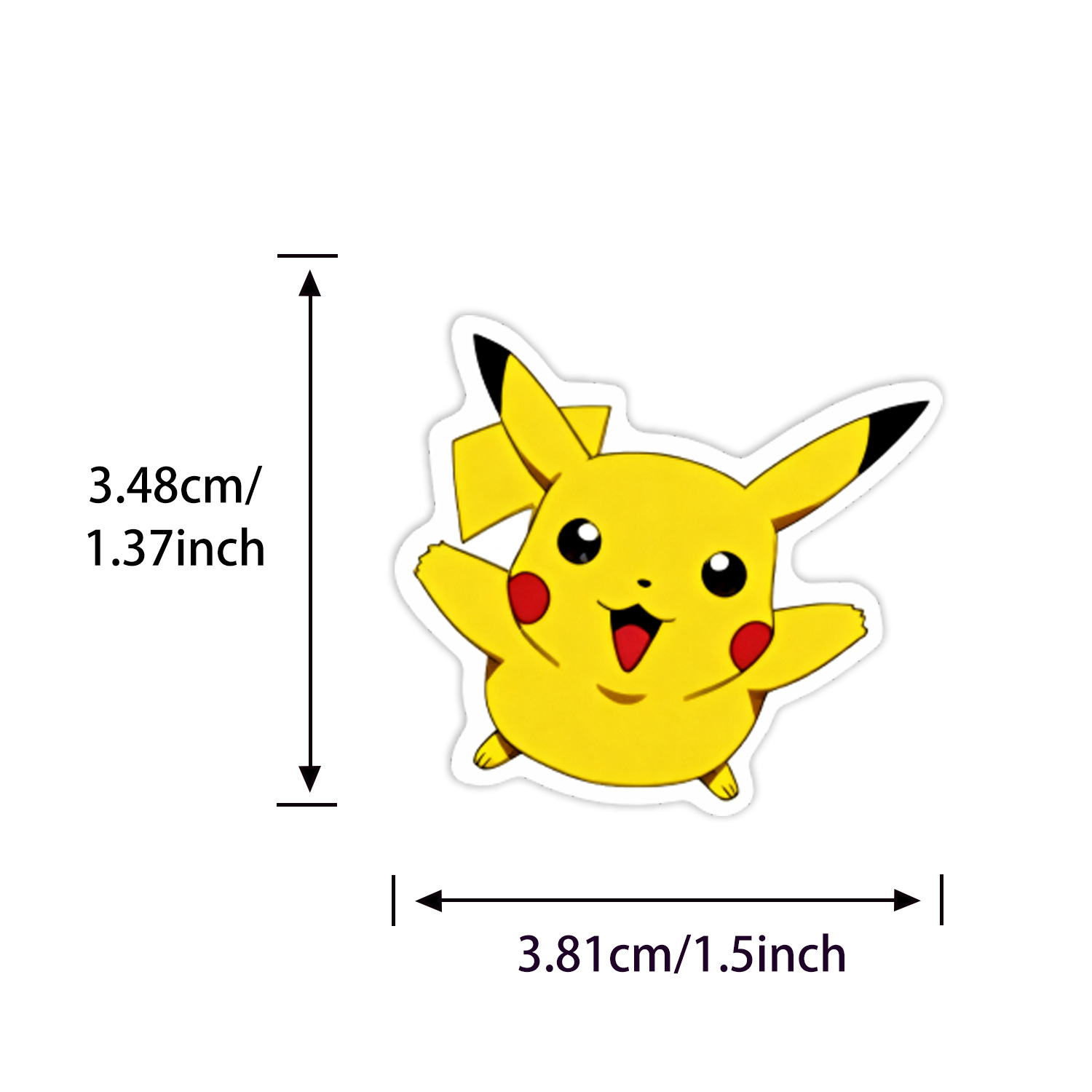 100/200pcs Pokemon Anime Stick - Laptop Accessories Gifts ulasan dan harga