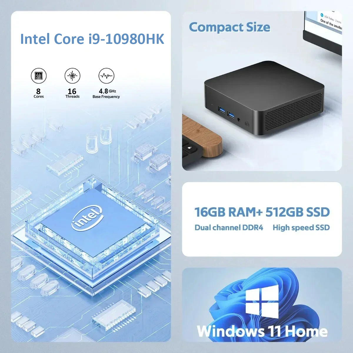 NEW MINI PC Computer Intel Cor - Laptop Accessories Sleeve ulasan dan harga