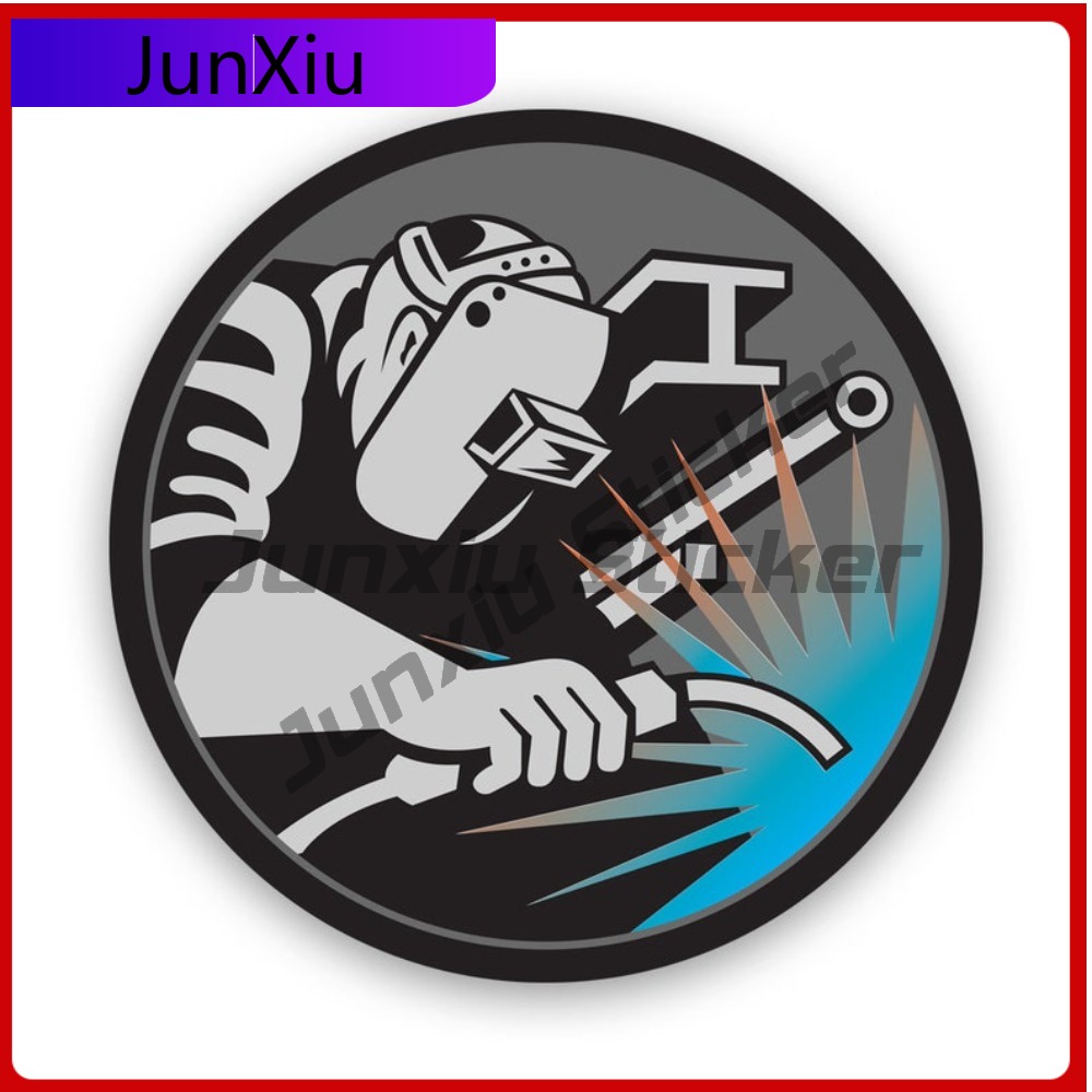 Welder Logo Sticker Sun Resist - Laptop Accessories Logo ulasan dan harga