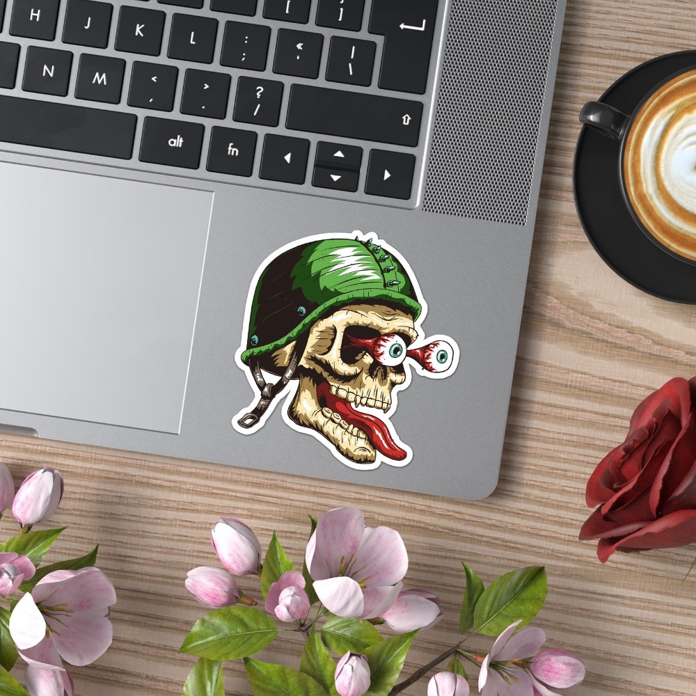 Skull Eyeballs Vinyl Anime Mus - Laptop Accessories You Must Have ulasan dan harga