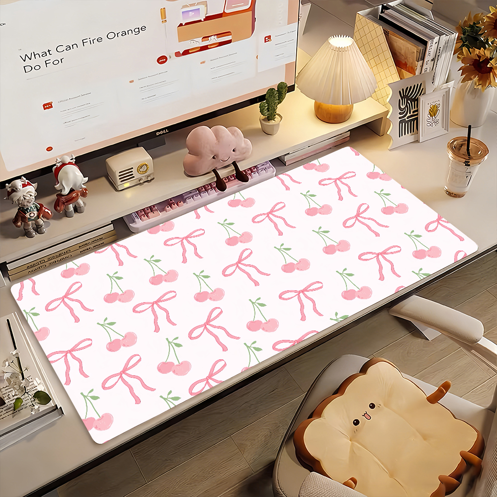 Floral Bow Flower Mouse Pad No - Laptop Accessories For Protection ulasan dan harga