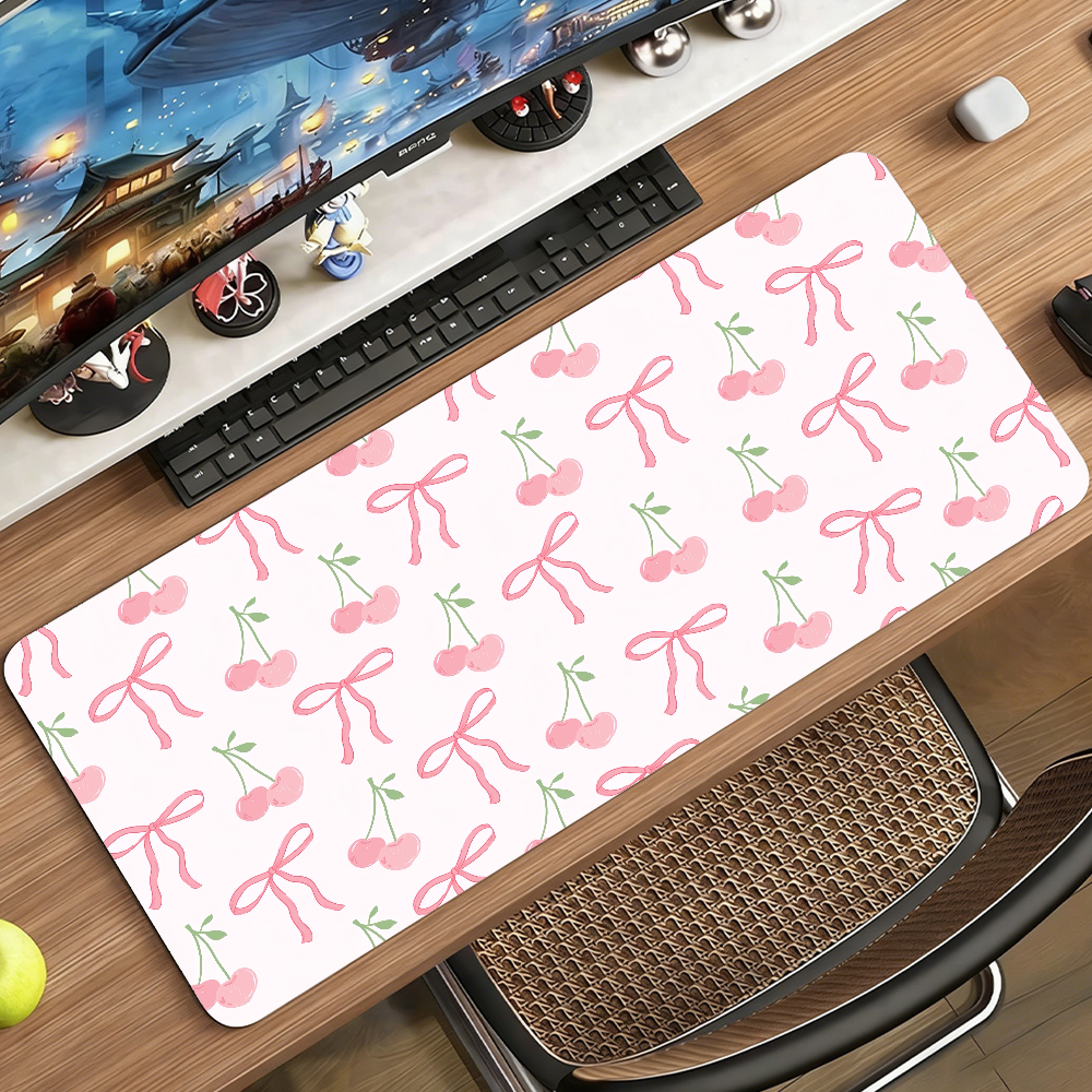 Floral Bow Flower Mouse Pad No - Laptop Accessories For Protection ulasan dan harga