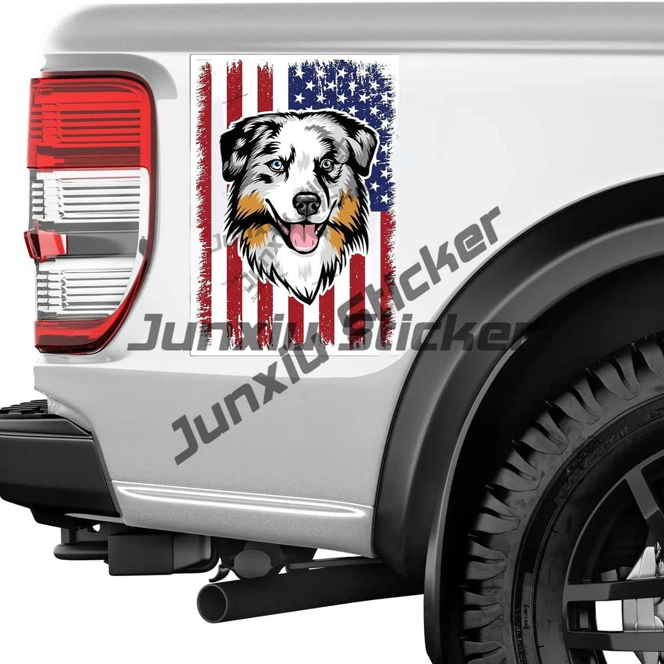 American Flag Australian Sheph - Laptop Accessories Logo ulasan dan harga