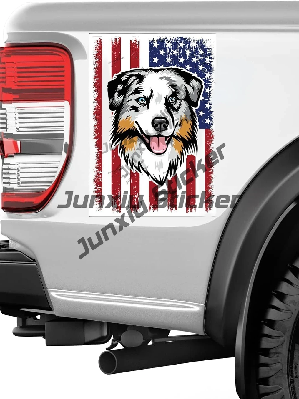 American Flag Australian Sheph - Laptop Accessories Logo ulasan dan harga