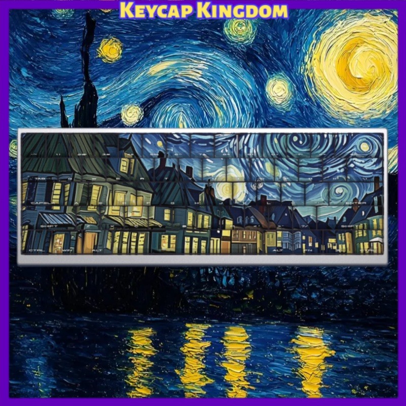Van Gogh Starry Sky Theme Keyc - Laptop Accessories Gifts ulasan dan harga