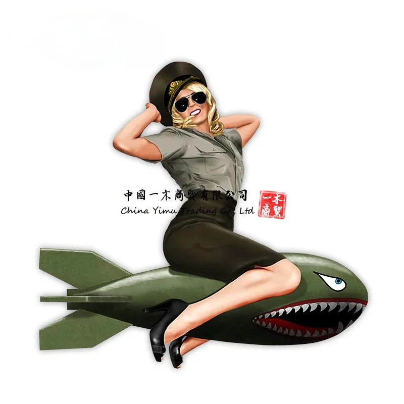 Car Stickers Pin Up Girl Vinta - Laptop Accessories Logo ulasan dan harga