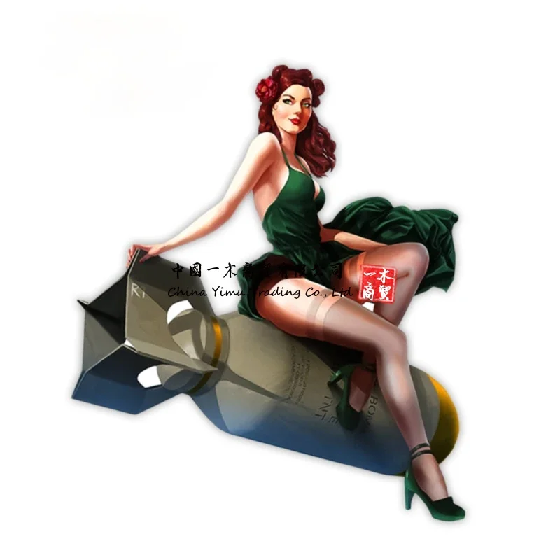 Car Stickers Pin Up Girl Vinta - Laptop Accessories Logo ulasan dan harga
