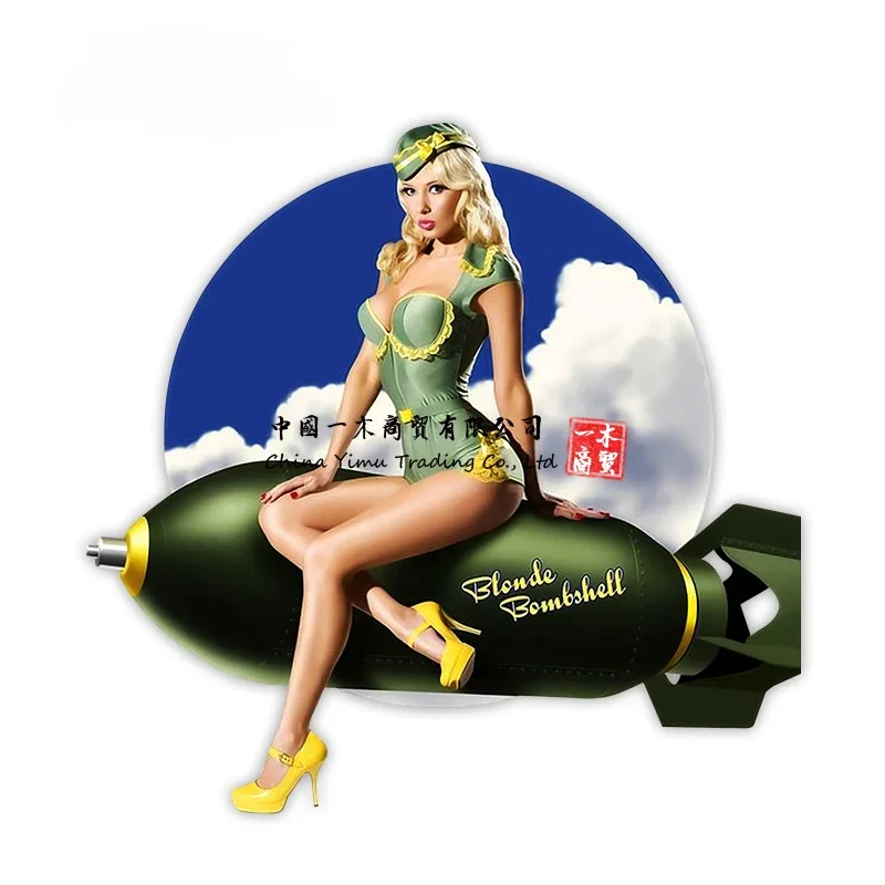 Car Stickers Pin Up Girl Vinta - Laptop Accessories Logo ulasan dan harga