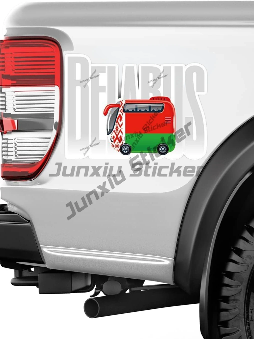 Belarus Travel Bus Flag Label  - Laptop Accessories Logo ulasan dan harga