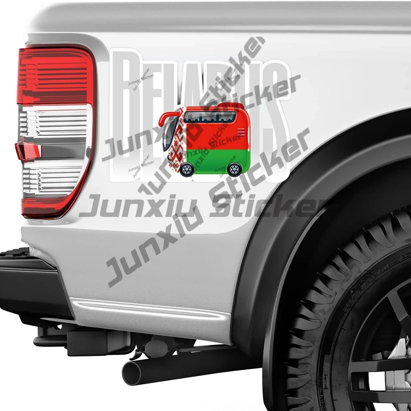 Belarus Travel Bus Flag Label  - Laptop Accessories Logo ulasan dan harga