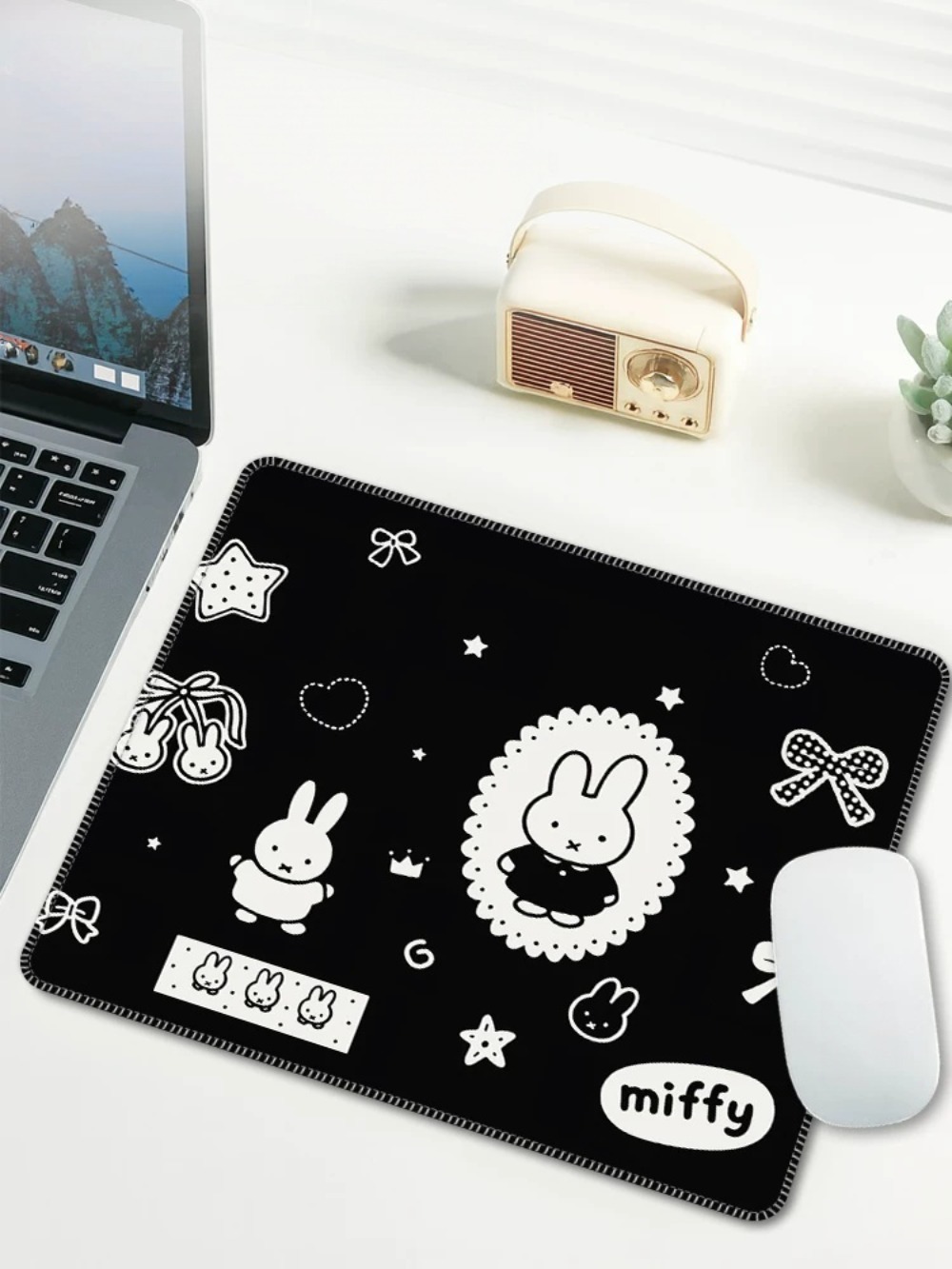 Cartoon Miffy Mouse Pad Small  - Laptop Accessories Gifts ulasan dan harga