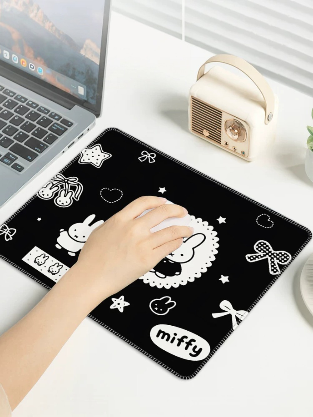 Cartoon Miffy Mouse Pad Small  - Laptop Accessories Gifts ulasan dan harga