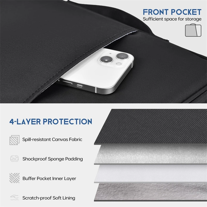 Waterproof Shockproof Handle B - Laptop Accessories Sleeve ulasan dan harga