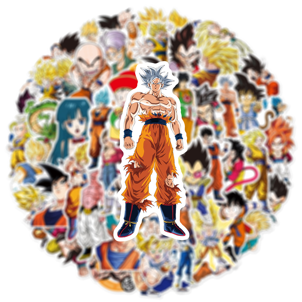 50pcs Anime Dragon Ball Sticke - Laptop Accessories All ulasan dan harga