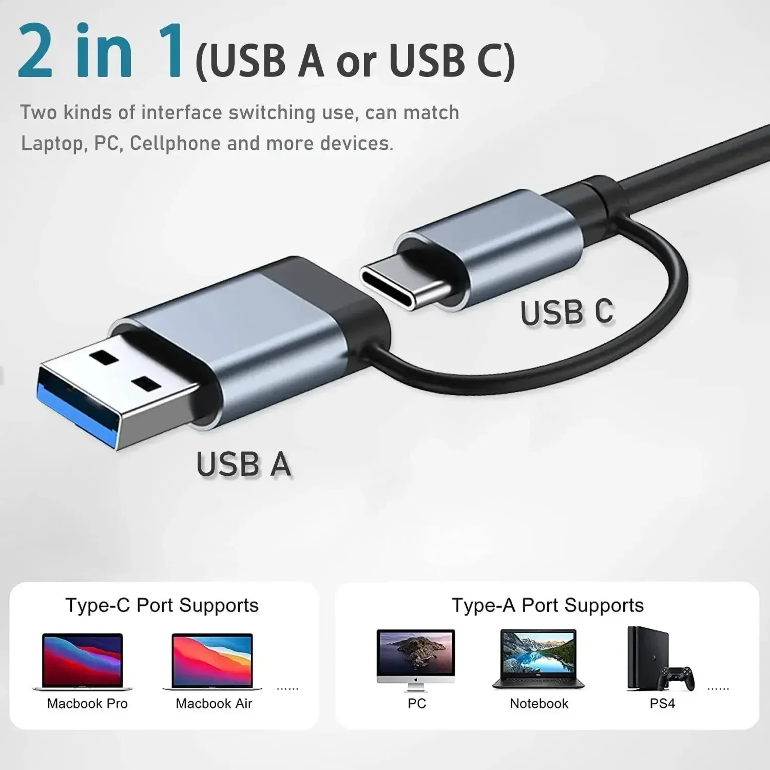 8 In 2 USB-C Hub With 3.0 SD/T - Usb C Docking Hub ulasan dan harga