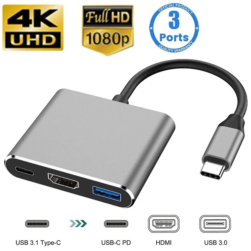 USB C HUB 3in1 Type C 3.0 to H - Usb C Docking Hub ulasan dan harga