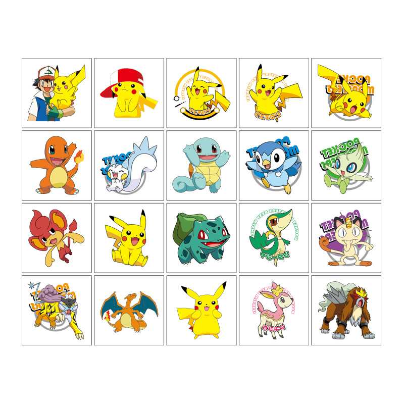 5*5cm 20pcs Pokemon Pikachu Ta - Laptop Accessories All ulasan dan harga