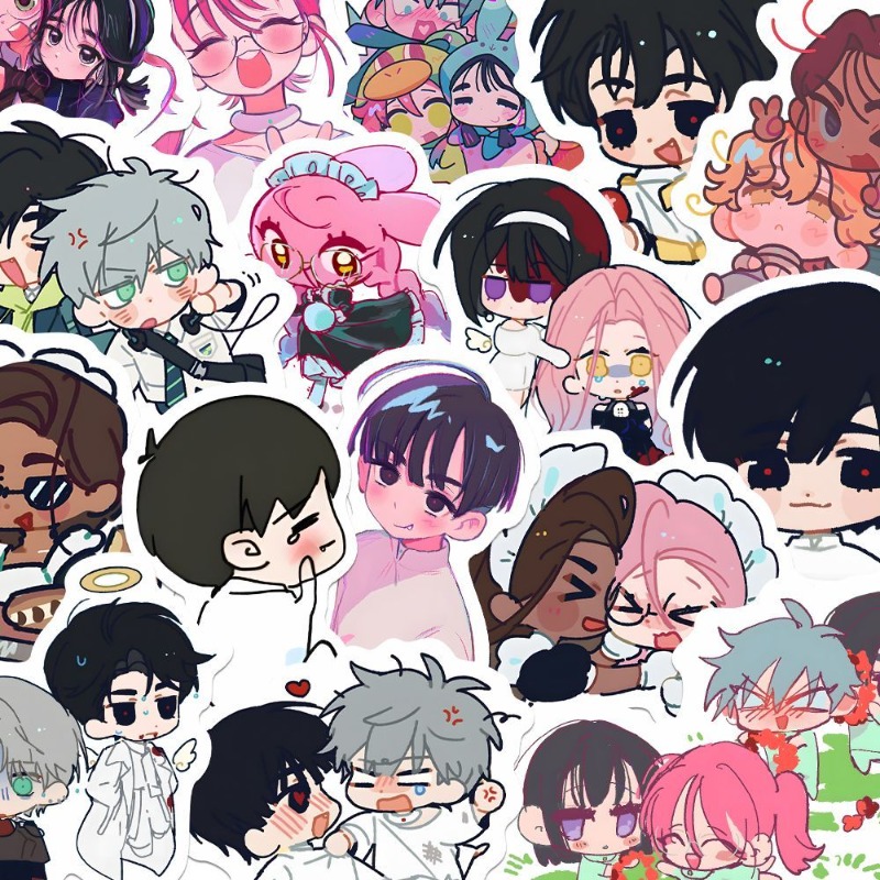 80Pcs/set Cartoon Anime Alien  - Laptop Accessories Gifts ulasan dan harga