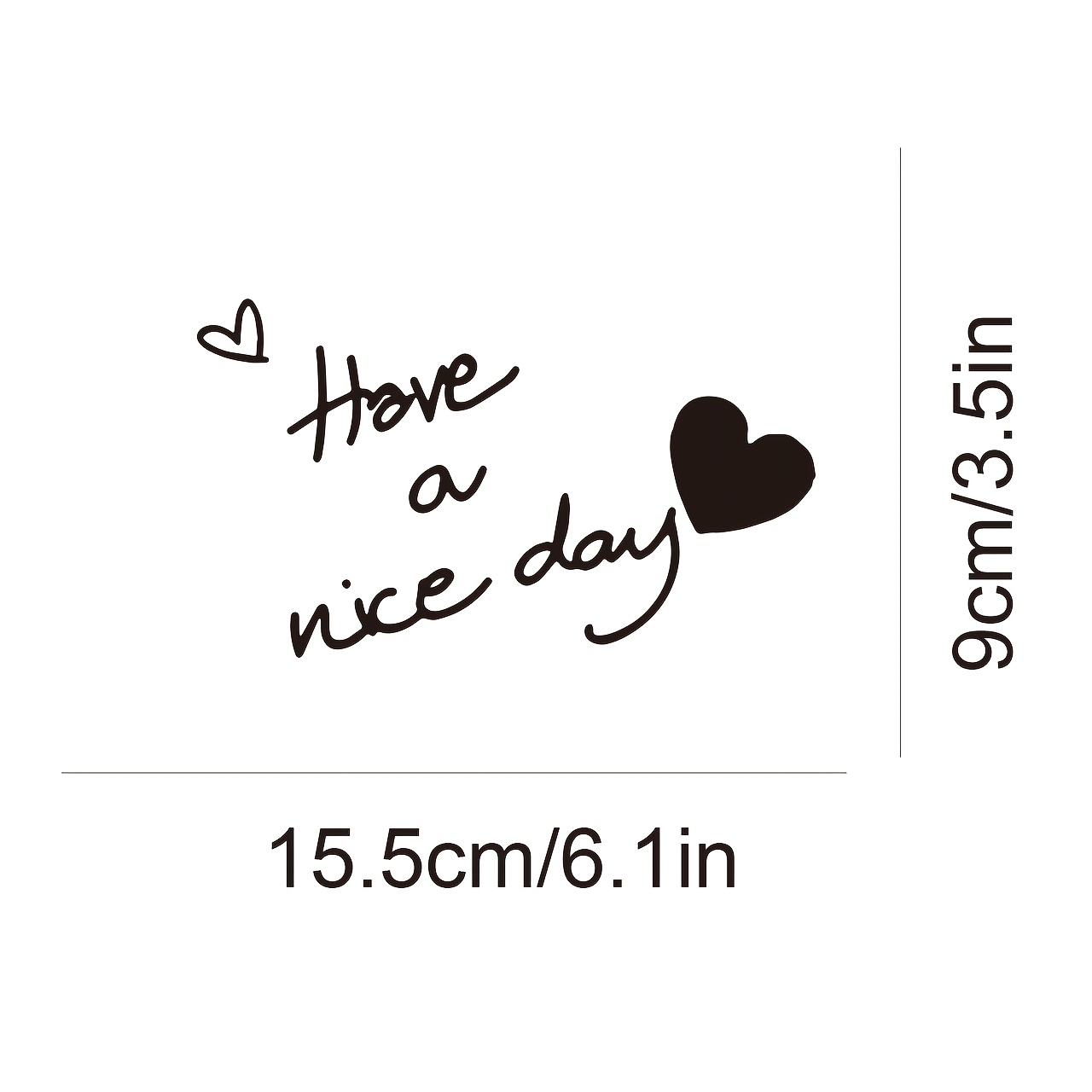 1PC Have A Nice Day Heart Stic - Laptop Accessories To Have ulasan dan harga
