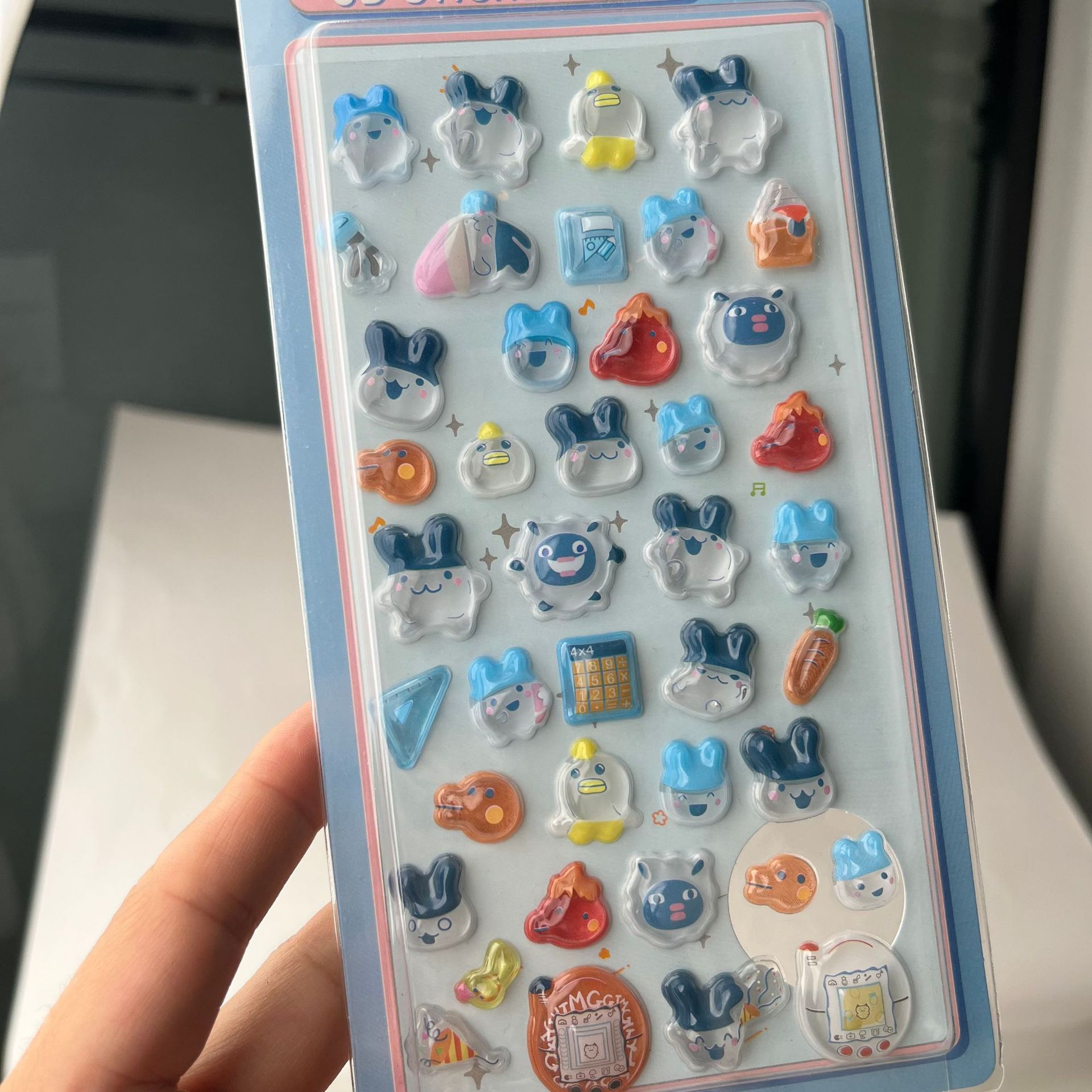 Cute Tamagotchi 3D Puffy Stick - Laptop Accessories Gifts ulasan dan harga