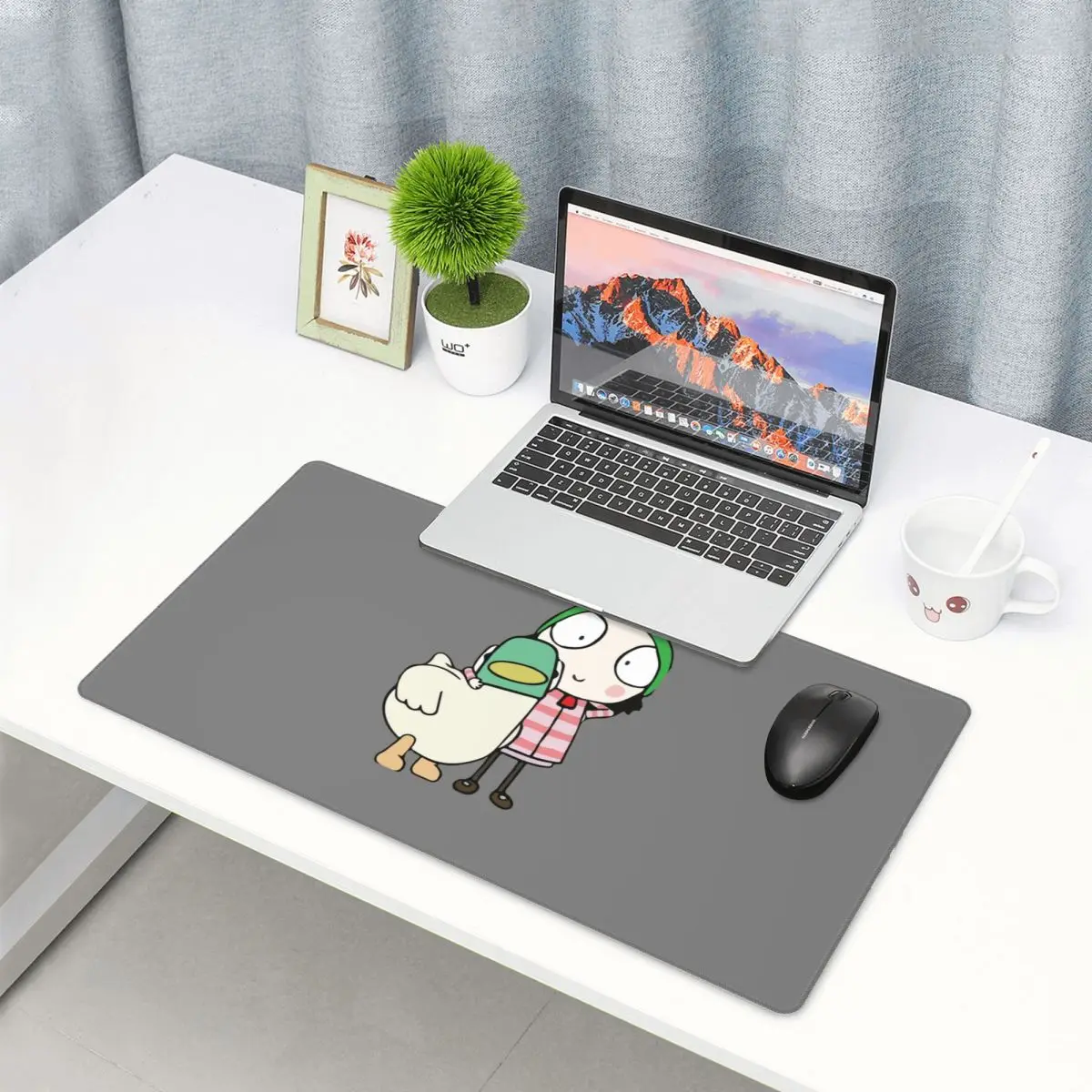 Large Mouse Pad Sarah And Duck - Laptop Accessories To Have ulasan dan harga