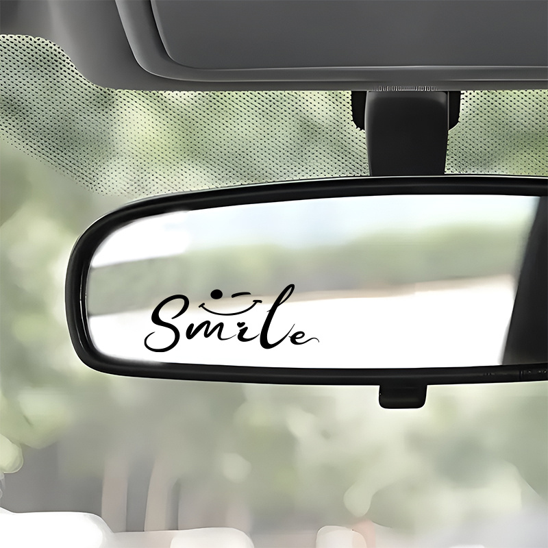 Smiley Face Mirror Sticker Glo - Laptop Accessories Gifts ulasan dan harga