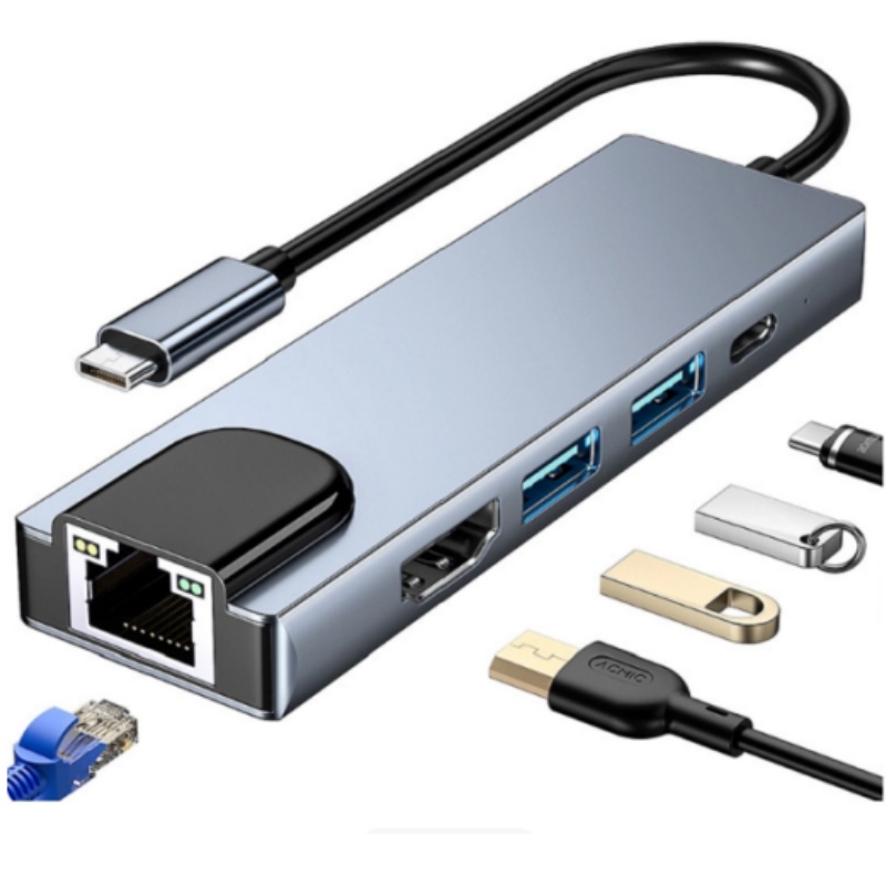 Type-C 5-in-1 Multifunctional  - Usb C Docking Hub ulasan dan harga