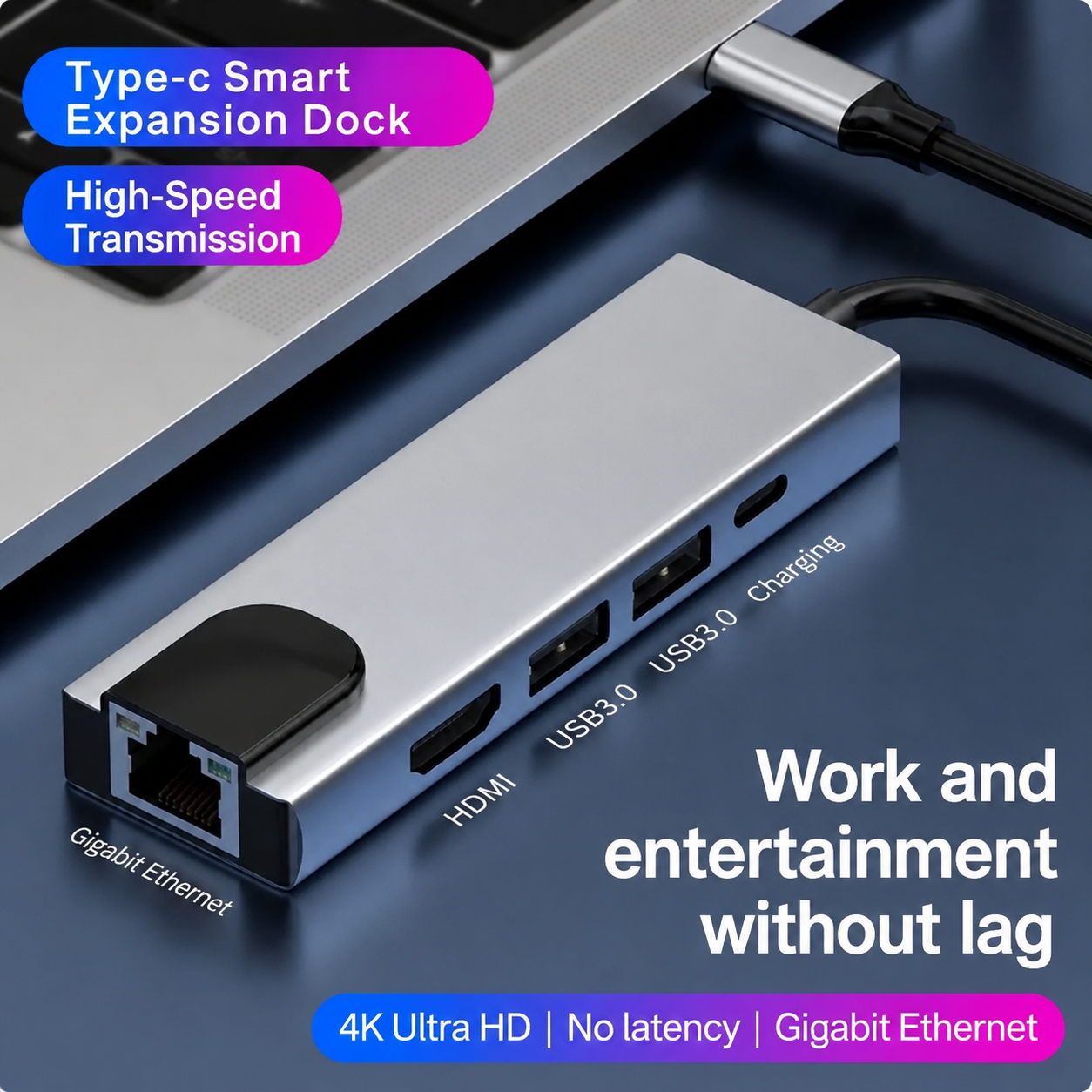 Type-C 5-in-1 Multifunctional  - Usb C Docking Hub ulasan dan harga