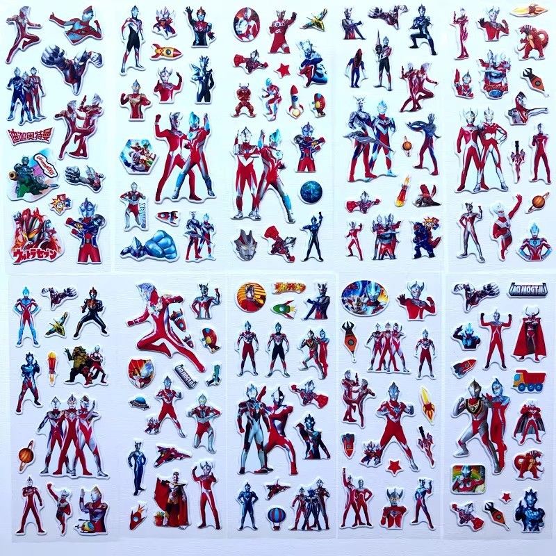 10pcs Cartoon Ultraman 3D Bubb - Laptop Accessories For Protection ulasan dan harga