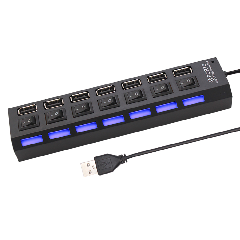 7 Port USB 2.0 Hub Splitter Fo - Laptop Accessories All ulasan dan harga