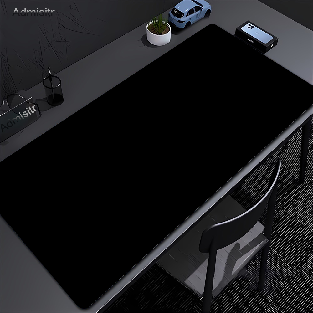 Large Black Mouse Pad Solid Co - Laptop Accessories For Protection ulasan dan harga