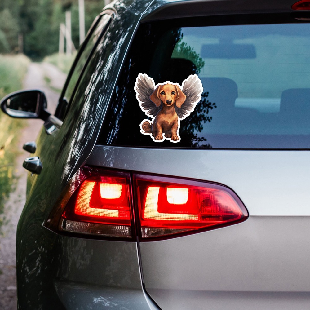 Dachshund Angel Vinyl New Must - Laptop Accessories To Have ulasan dan harga