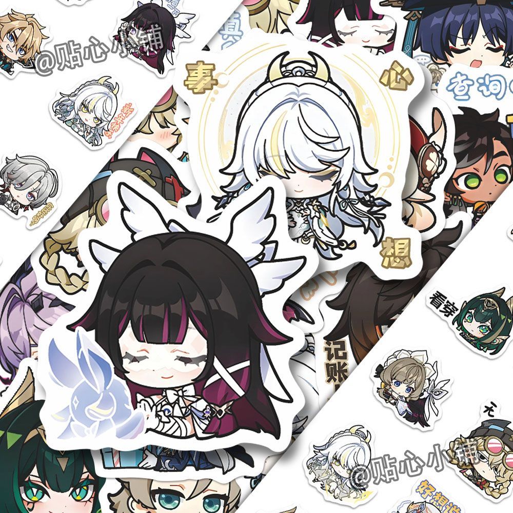 64PCS Genshin Impact Moon Maid - Laptop Accessories All ulasan dan harga