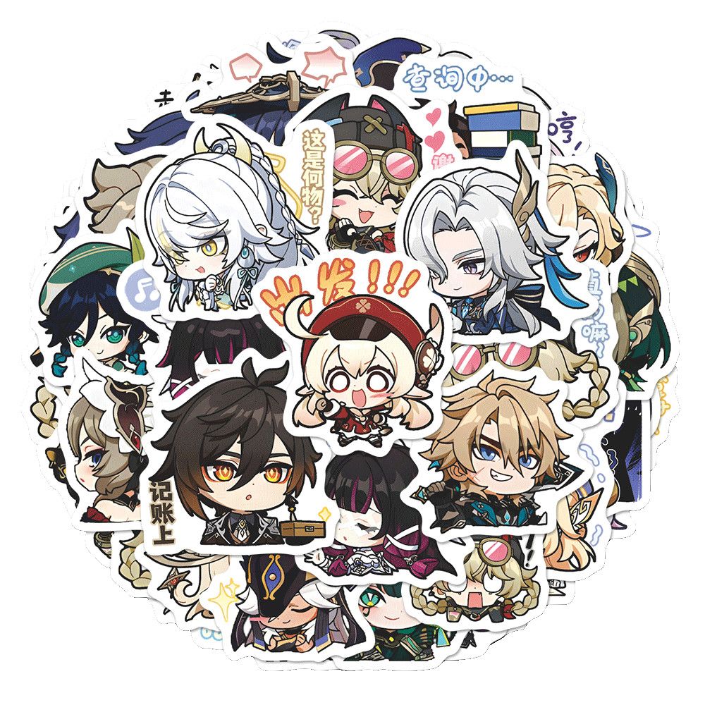 64PCS Genshin Impact Moon Maid - Laptop Accessories All ulasan dan harga